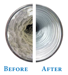 a dryer vent cleaned by Air Duct Warriors
